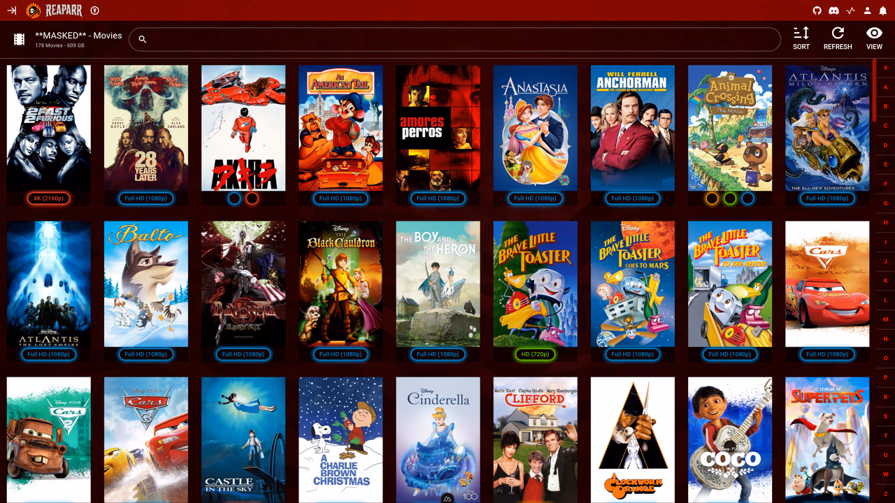 Movies library – full detailed view of selected movie